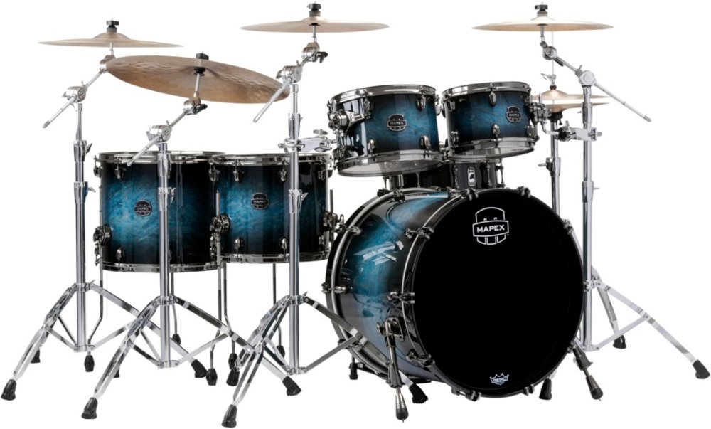 Mapex Saturn V Exotic Studioease 5-piece Shell Pack, Deep Water